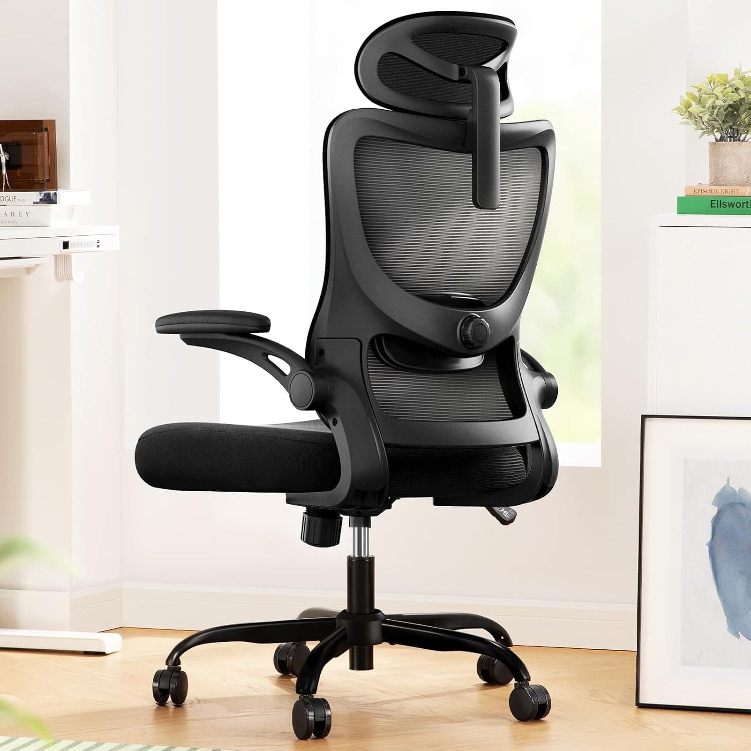 Marsail High Back Mesh Office Chair with 3D Armrests